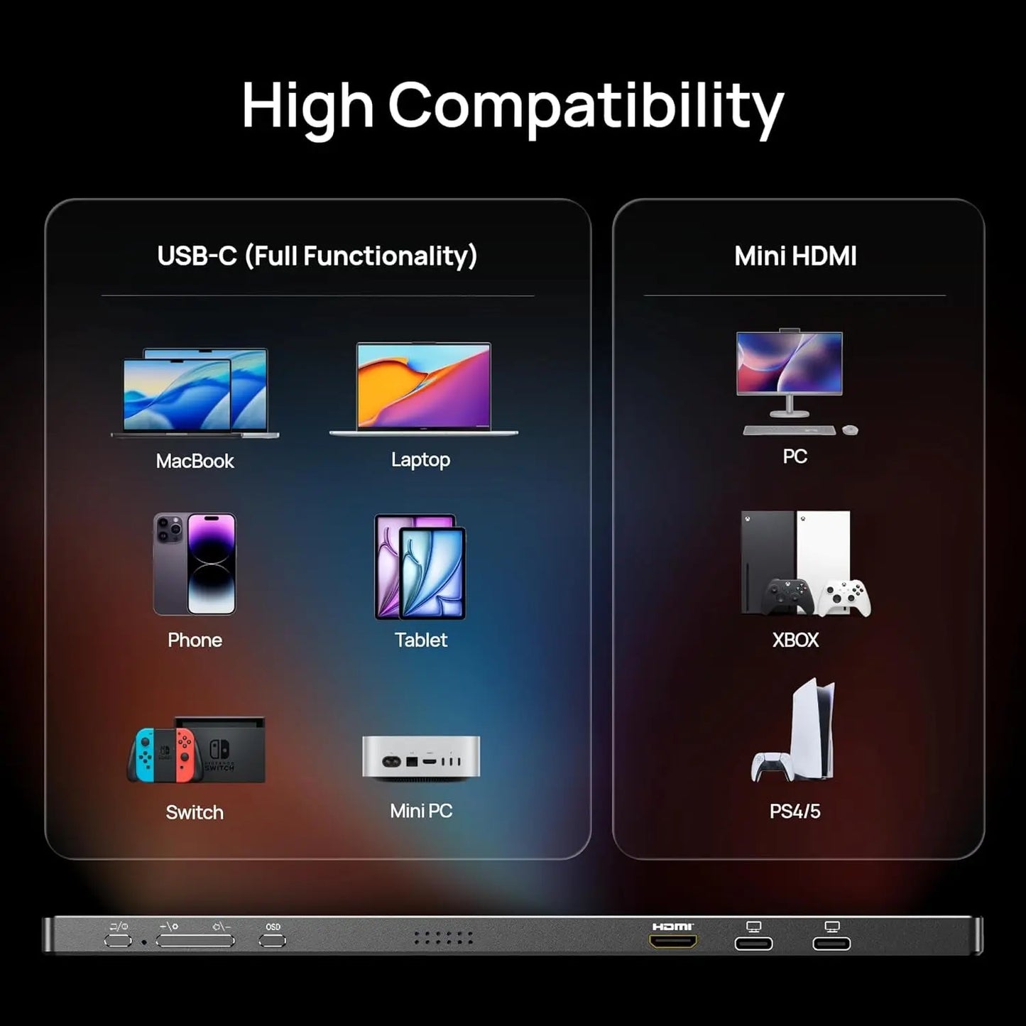 Ultra-Slim 144Hz Gaming Monitor 16.1"